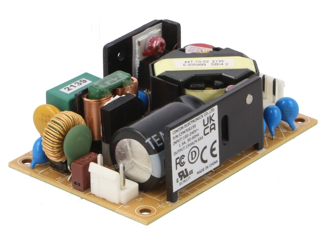 Voedingseenheid: schakelende; open; 70W; 90÷264VAC; 15VDC; 4,65A Voedingseenheid: schakelende; open; 70W; 90÷264VAC; 15VDC; 4,65A